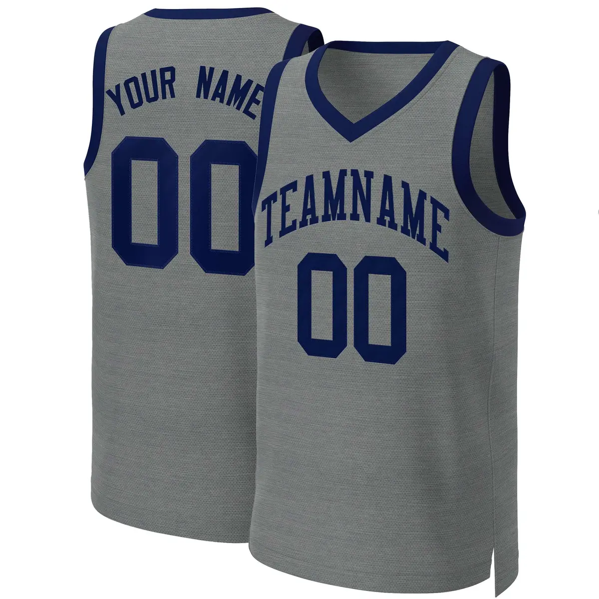 Classic Dark Gray Navy Basketball Jersey