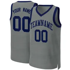 Classic Dark Gray Navy Basketball Jersey 1