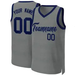 Classic Dark Gray Navy Basketball Jersey 1