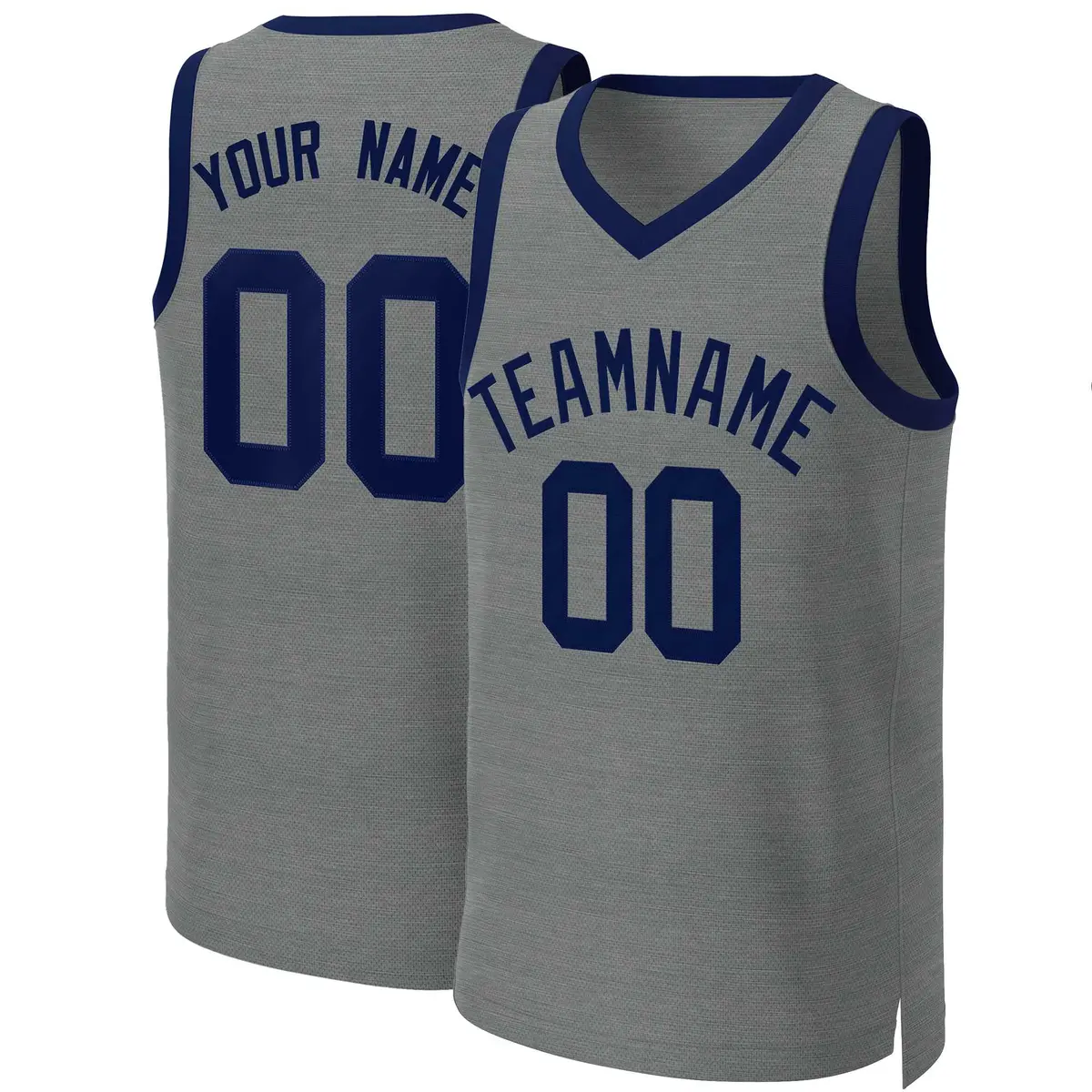 Classic Dark Gray Navy Basketball Jersey