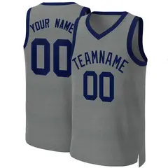 Classic Dark Gray Navy Basketball Jersey 1