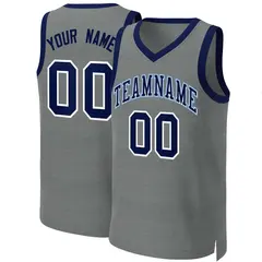 Classic Dark Gray Navy-White Basketball Jersey 1