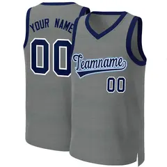 Classic Dark Gray Navy-White Basketball Jersey 1