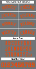 Classic Dark Gray Orange Basketball Jersey 3