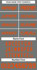 Classic Dark Gray Orange Basketball Jersey 3