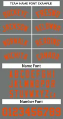 Classic Dark Gray Orange Basketball Jersey 3