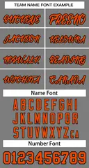Classic Dark Gray Orange-Black Basketball Jersey 3
