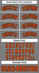 Classic Dark Gray Orange-Black Basketball Jersey 3