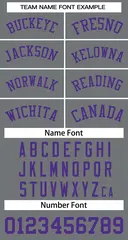 Classic Dark Gray Purple Basketball Jersey 3