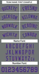 Classic Dark Gray Purple Basketball Jersey 3