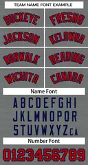 Classic Dark Gray Red-Navy Basketball Jersey 3