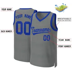 Classic Dark Gray Royal Basketball Jersey 2