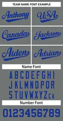 Classic Dark Gray Royal Basketball Jersey 3