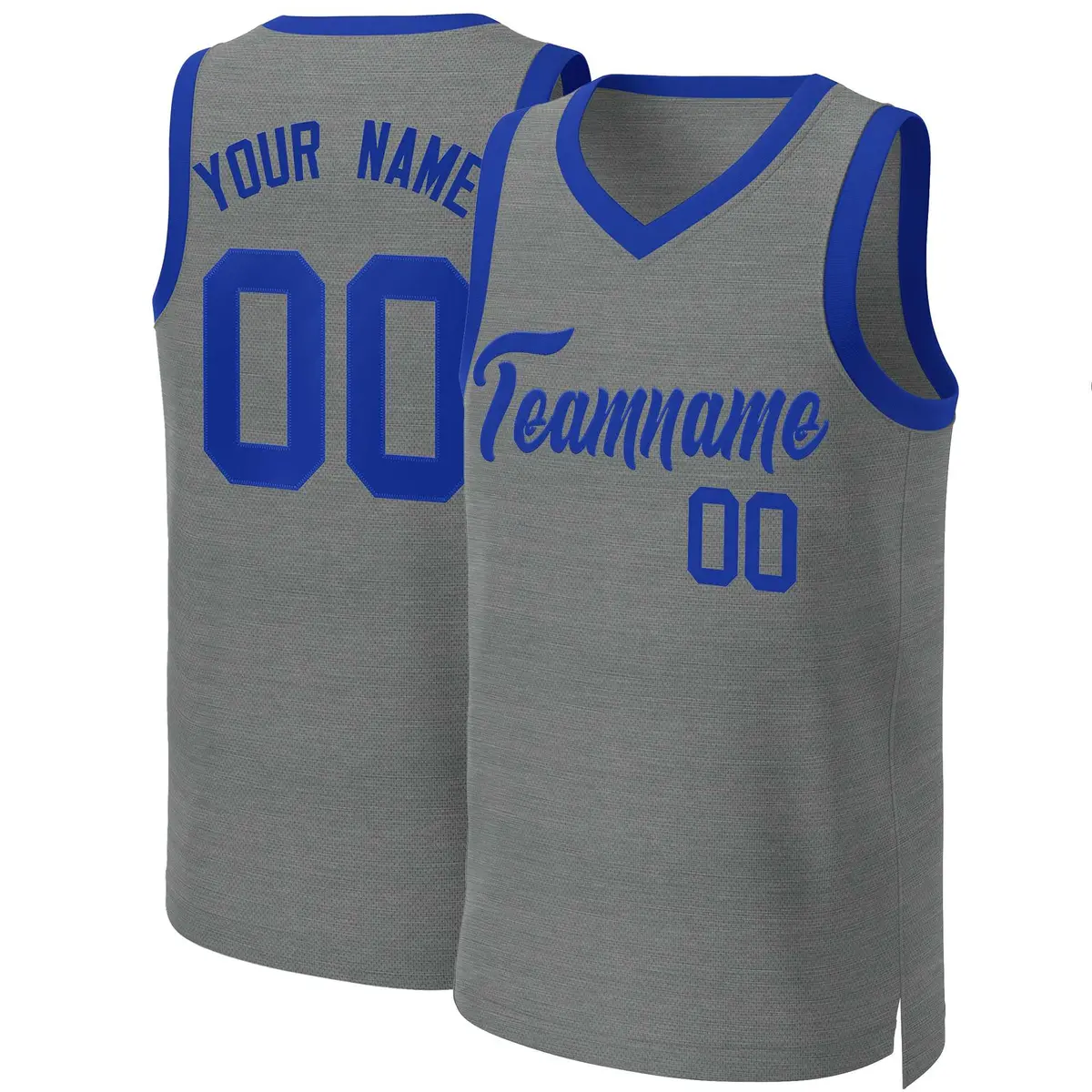 Classic Dark Gray Royal Basketball Jersey