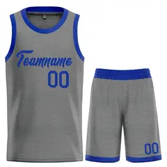 Classic Dark Gray Royal Heal Sports Basketball Jersey Set