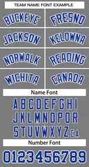 Classic Dark Gray Royal-White Basketball Jersey 3