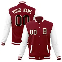 Classic Full-Snap Varsity Letterman Baseball Jacket 1