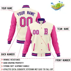 Classic Full-Snap Varsity Letterman Baseball Jacket 12