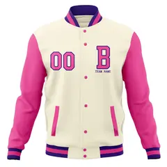 Classic Full-Snap Varsity Letterman Baseball Jacket 13