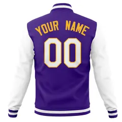 Classic Full-Snap Varsity Letterman Baseball Jacket 38