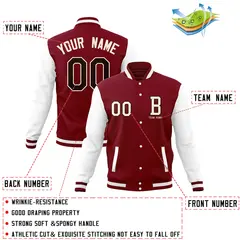Classic Full-Snap Varsity Letterman Baseball Jacket 4