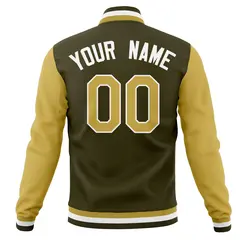 Classic Full-Snap Varsity Letterman Baseball Jacket 54