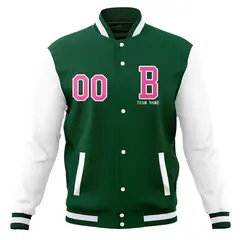 Classic Full-Snap Varsity Letterman Baseball Jacket 21