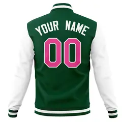 Classic Full-Snap Varsity Letterman Baseball Jacket 22