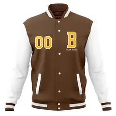 Classic Full-Snap Varsity Letterman Baseball Jacket 29