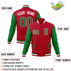 Classic Full-Snap Varsity Letterman Baseball Jacket 36
