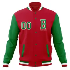 Classic Full-Snap Varsity Letterman Baseball Jacket 37