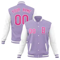 Classic Full-Snap Varsity Letterman Baseball Jacket 41