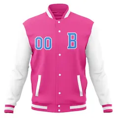 Classic Full-Snap Varsity Letterman Baseball Jacket 53