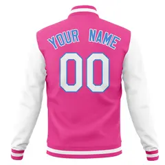 Classic Full-Snap Varsity Letterman Baseball Jacket 54