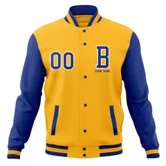 Classic Full-Snap Varsity Letterman Baseball Jacket 61