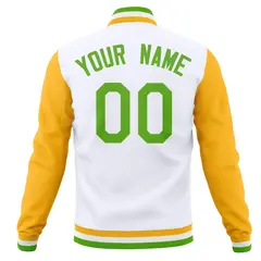 Classic Full-Snap Varsity Letterman Baseball Jacket 78