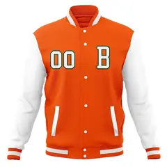 Classic Full-Snap Varsity Letterman Baseball Jacket 21