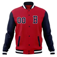 Classic Full-Snap Varsity Letterman Baseball Jacket 29