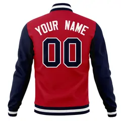 Classic Full-Snap Varsity Letterman Baseball Jacket 30