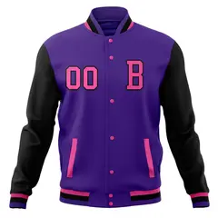 Classic Full-Snap Varsity Letterman Baseball Jacket 45