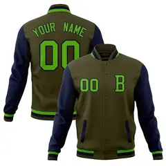 Classic Full-Snap Varsity Letterman Baseball Jacket 49