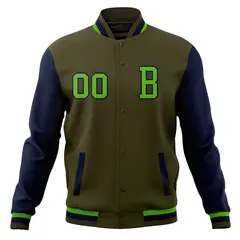 Classic Full-Snap Varsity Letterman Baseball Jacket 53