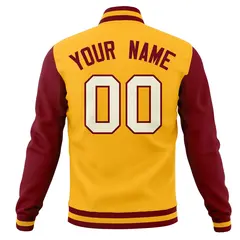 Classic Full-Snap Varsity Letterman Baseball Jacket 70