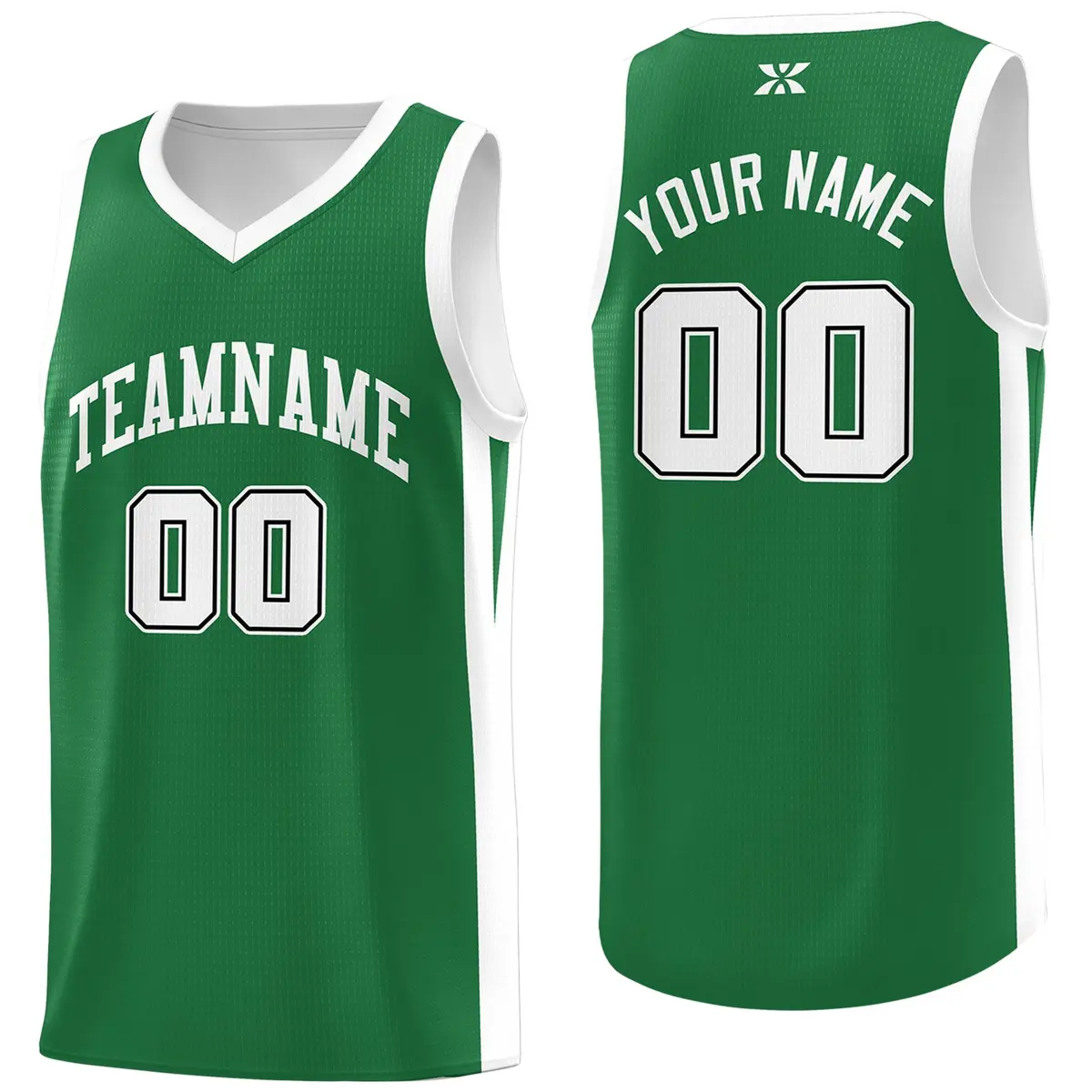 Classic Green White Basketball Team Uniform Jersey