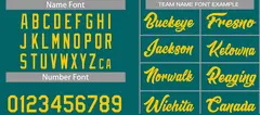 Classic Heal Basketball Jersey Aqua Yellow 4