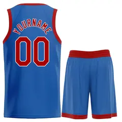 Classic Heal Basketball Jersey Blue Maroon-White 2