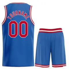 Classic Heal Basketball Jersey Blue Maroon-White 2