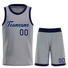 Classic Heal Basketball Jersey Dark Gray Navy-Powder Blue