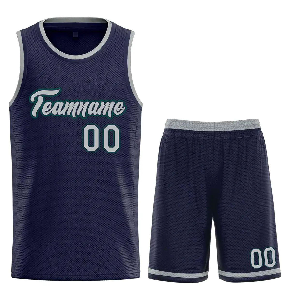Classic Heal Basketball Jersey Navy Dark Gray