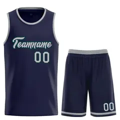 Classic Heal Basketball Jersey Navy Dark Gray